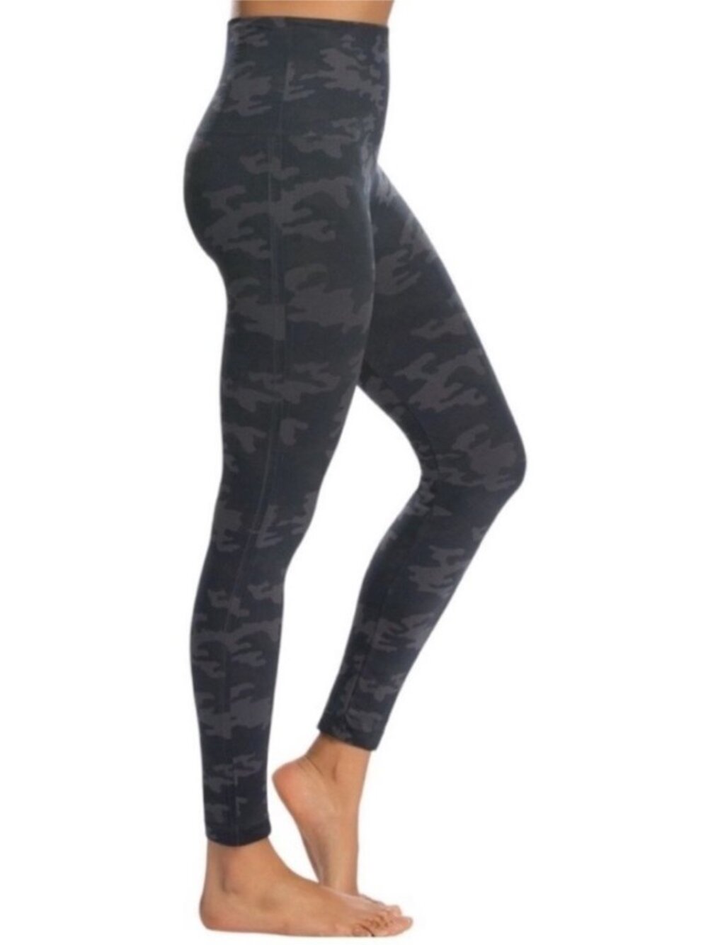 SPANX Black Camo Look at Me Now Leggings - Large